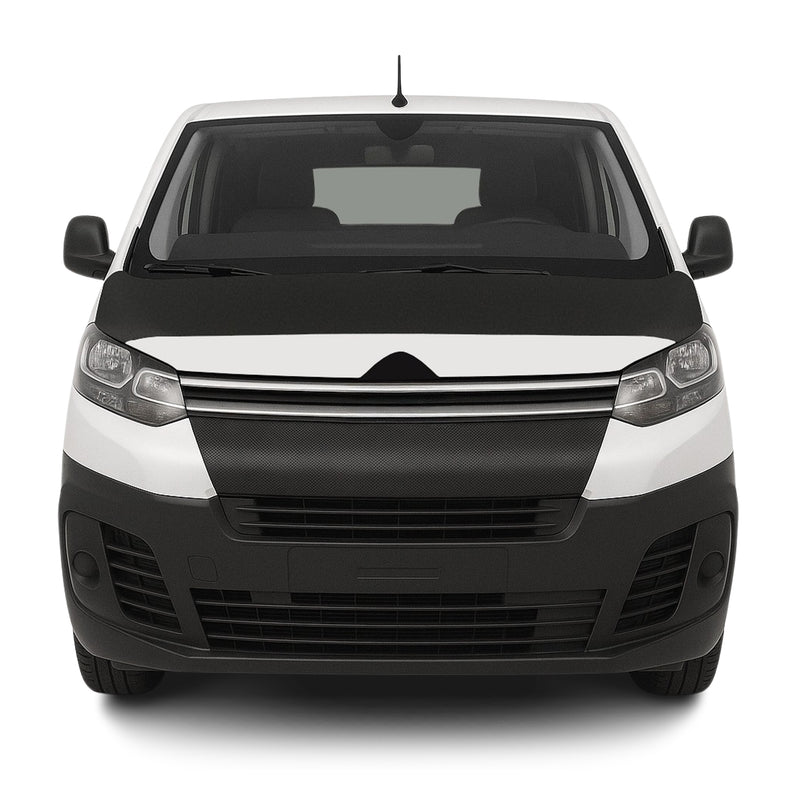 Haubenbra Bonnet Bra Steinschlagschutz für Citroen Jumpy 2017-2025 Schwarz 1tlg