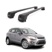 Dachträger Grundträger für Ford Kuga I 2008-2012 Aluminium 75kg Schwarz 2tlg