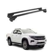 Dachträger Grundträger für VW Amarok II 2023-2026 TÜV Aluminium Schwarz 2tlg