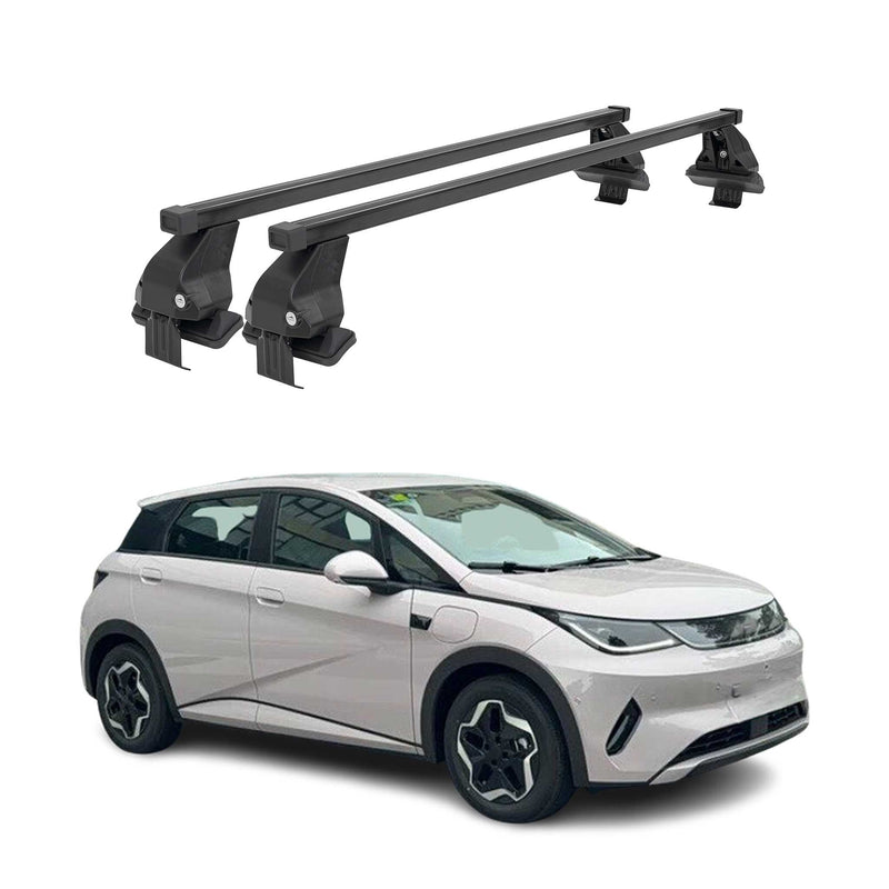 Menabo Dachträger Grundtäger für BYD Dolphin 2024-2025 75kg Schwarz Stahl 2x