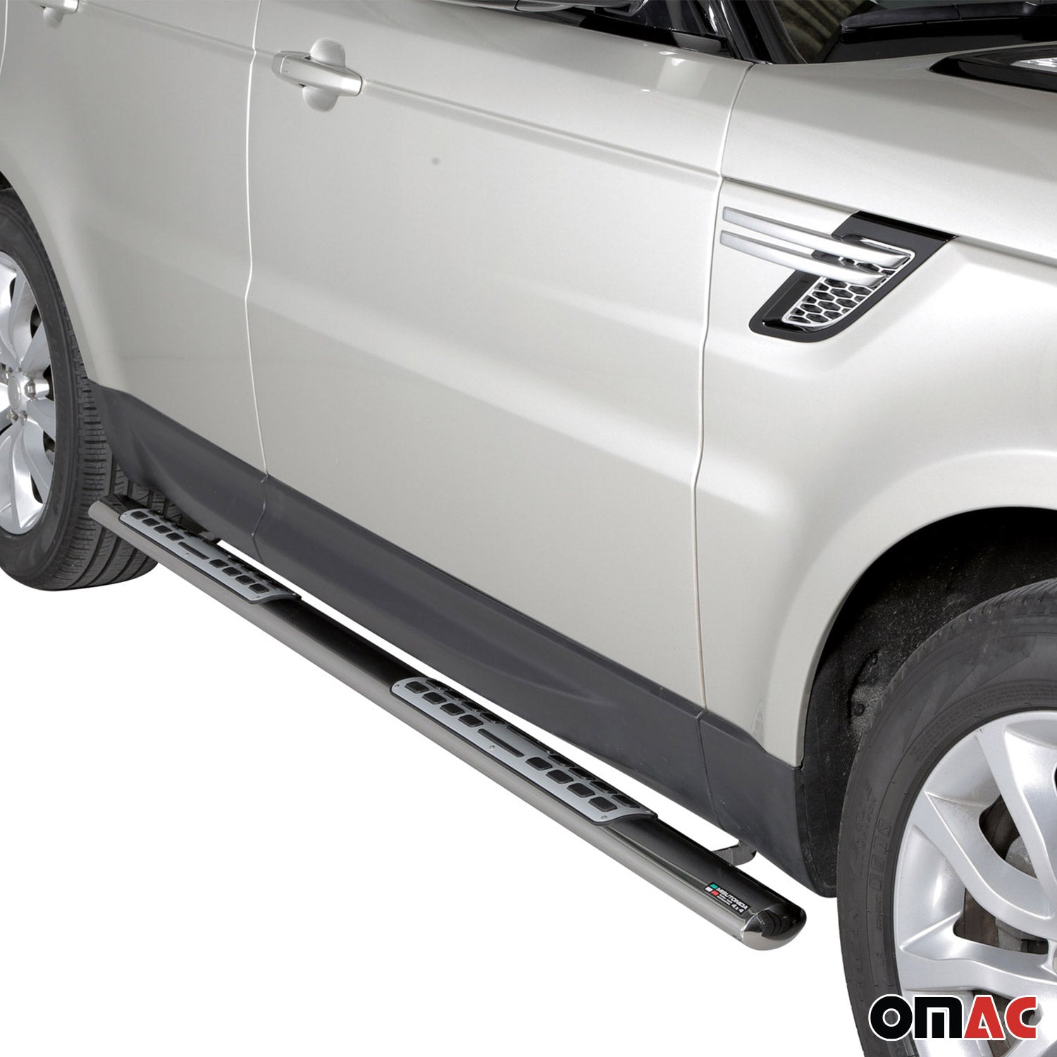 Stahl Seitenschweller Schwellerrohre für Range Rover Sport 2014-2017 Silber