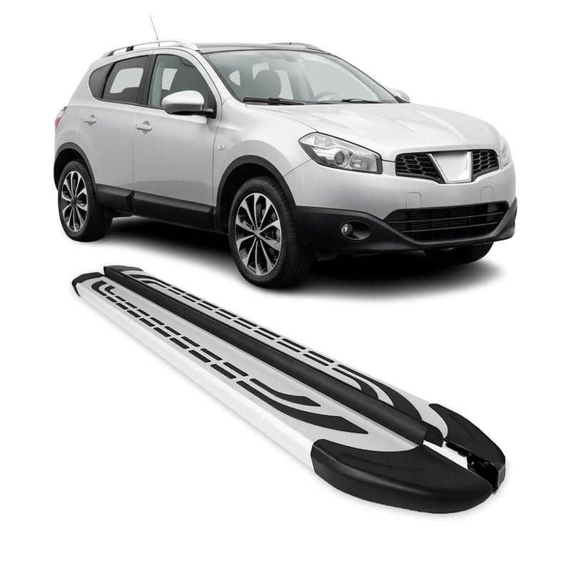 Alu Trittbretter Seitenschweller Seitenbretter für Nissan Qashqai J10 2006-2014