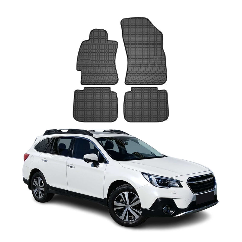 OMAC Gummi Fußmatten für Subaru Outback 2014-2019 Automatten Gummi Schwarz 4tlg