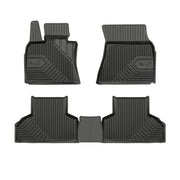 Fußmatten Gummimatten No.77 für BMW X5 F15 2013-2018 TPE Gummi Schwarz 3 tlg