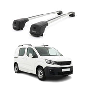 Dachträger Grundträger für Peugeot Partner mk3 2018-2026 Aluminium 75kg Grau 2x