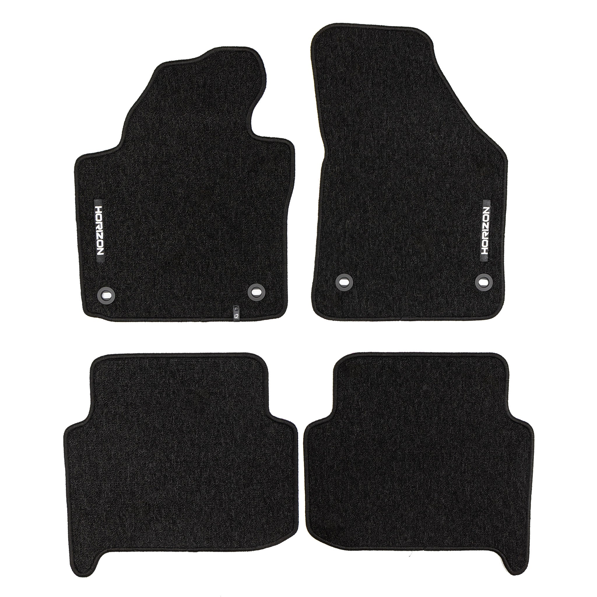 Velours Fußmatten für VW Touran I 2003-2015 Autoteppich Automatten Schwarz 4 tlg