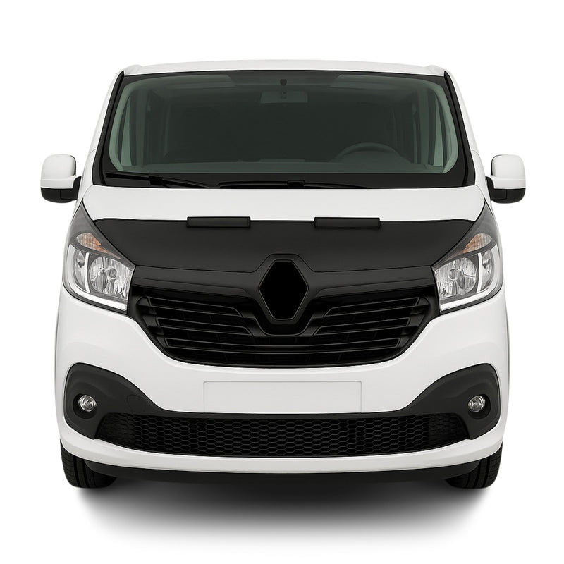 Haubenbra Steinschlagschutz Bonnet Bra für Renault Trafic 2014-2020 Schwarz Halb
