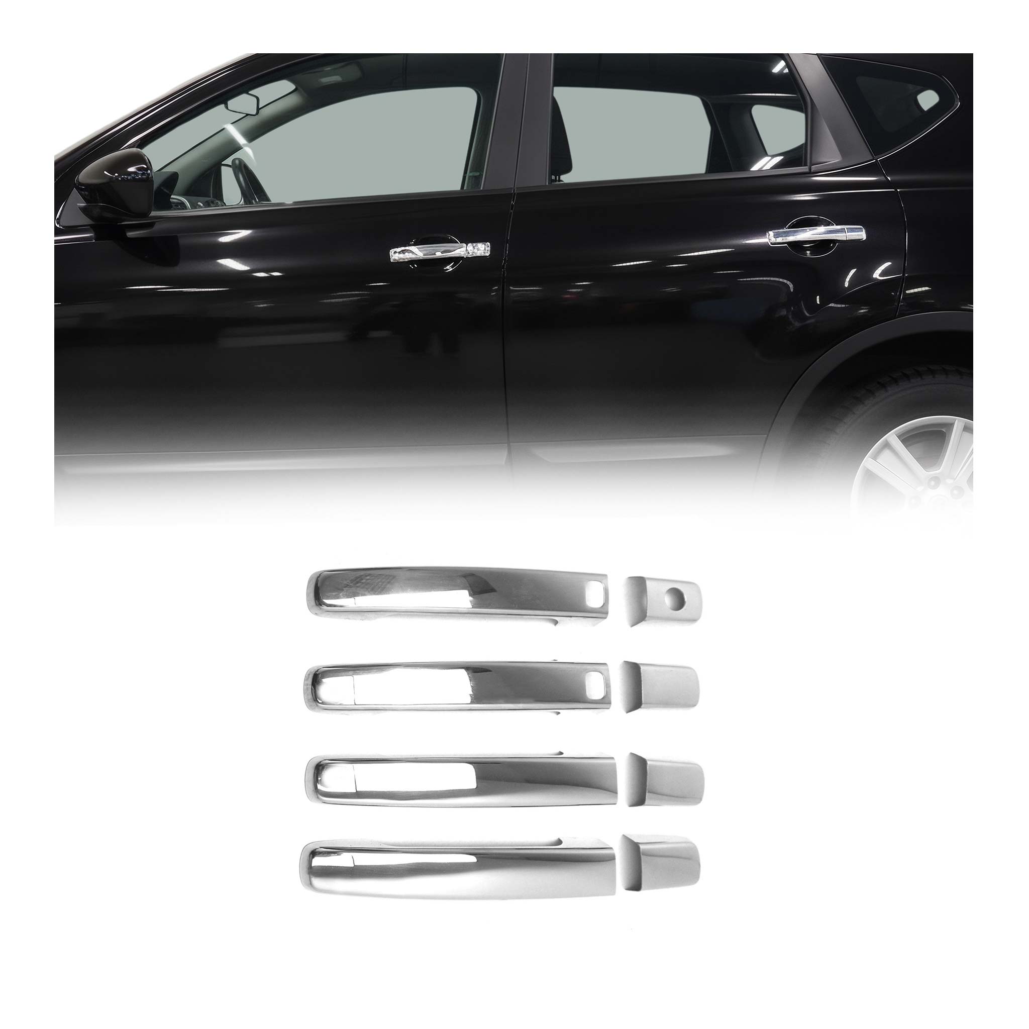 Chrom Türgriff Blende für Nissan Qashqai 2007-2014 Edelstahl 4tlg