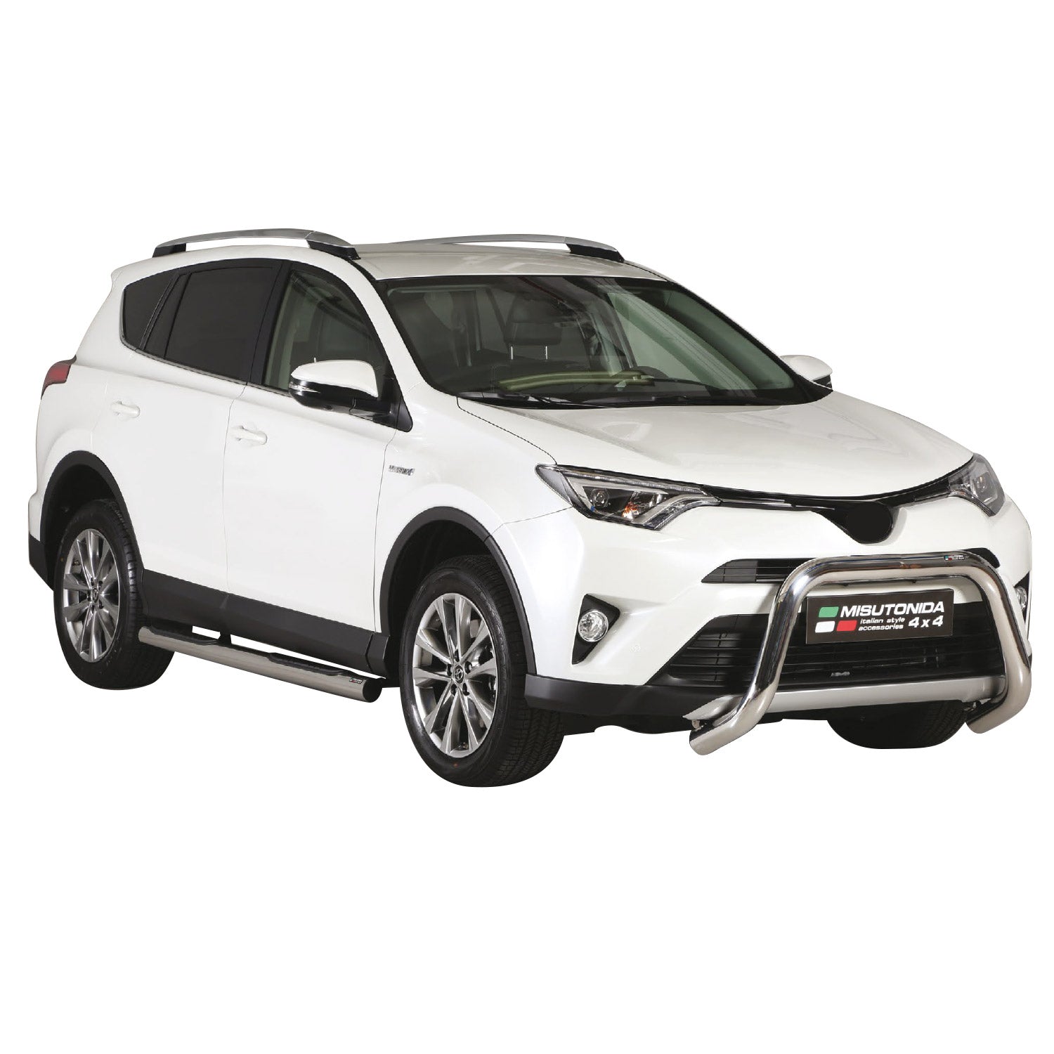 Frontbügel Frontschutzbügel für Toyota RAV4 Hybrid One 2016-2018 ø76 Stahl Grau