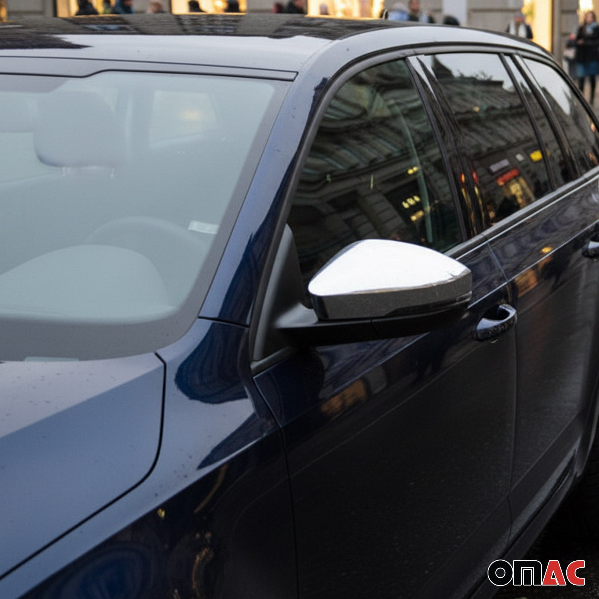 Spiegelkappen Spiegelabdeckung für Skoda Octavia 5E 2013-2019 Edelstahl Chrom