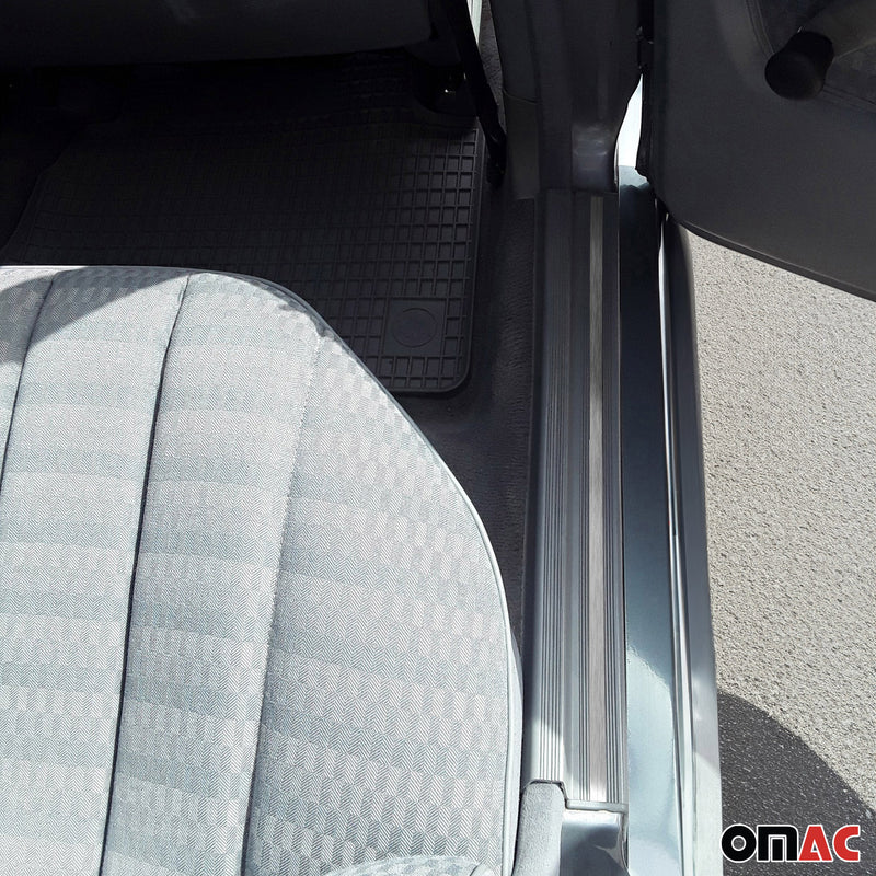 Door sill door sills for Mercedes C Class Brushed Chrome 8x