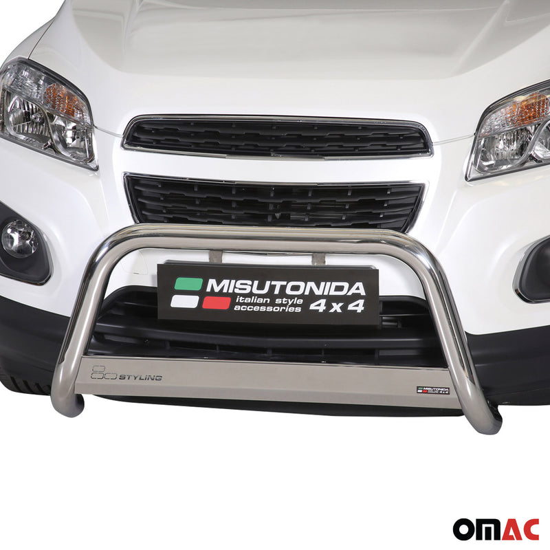 Frontbügel Frontschutzbügel für Chevrolet Trax 2013-2016 ø63mm Stahl Silber
