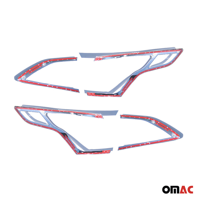 Rücklicht Leisten Heckleuchte für Ford Kuga 2013-2016 Chrom ABS Silber 4tlg