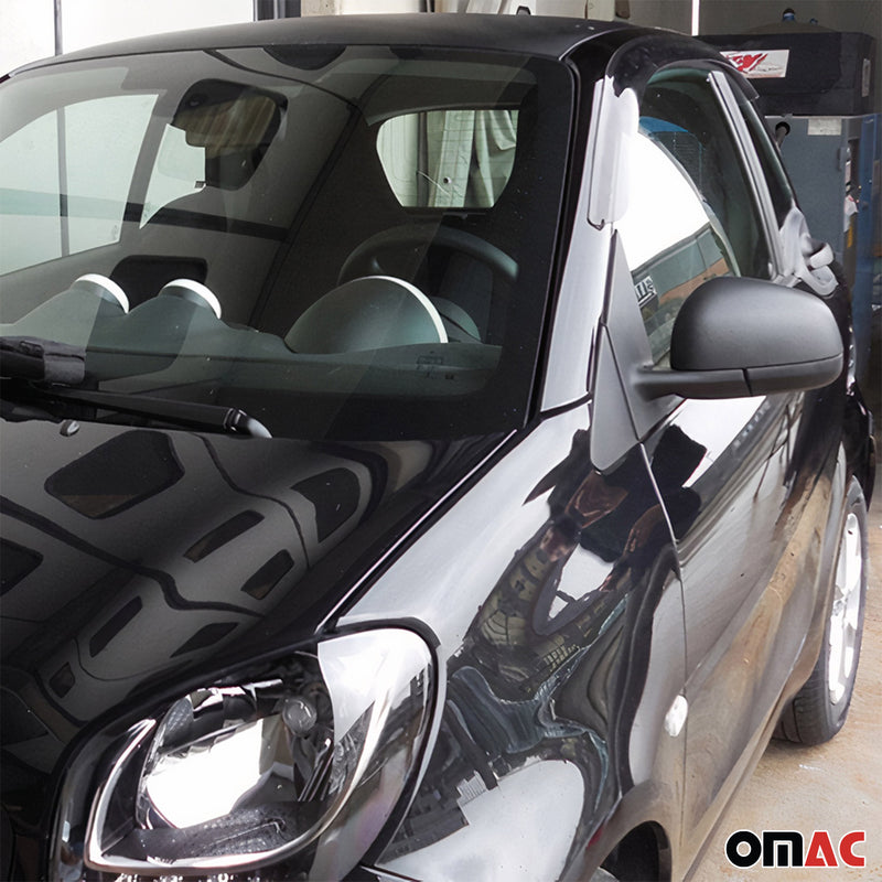 Windabweiser Regenabweiser für Smart ForTwo 453 Coupe 2014-2025 Dunkel Acryl 2x