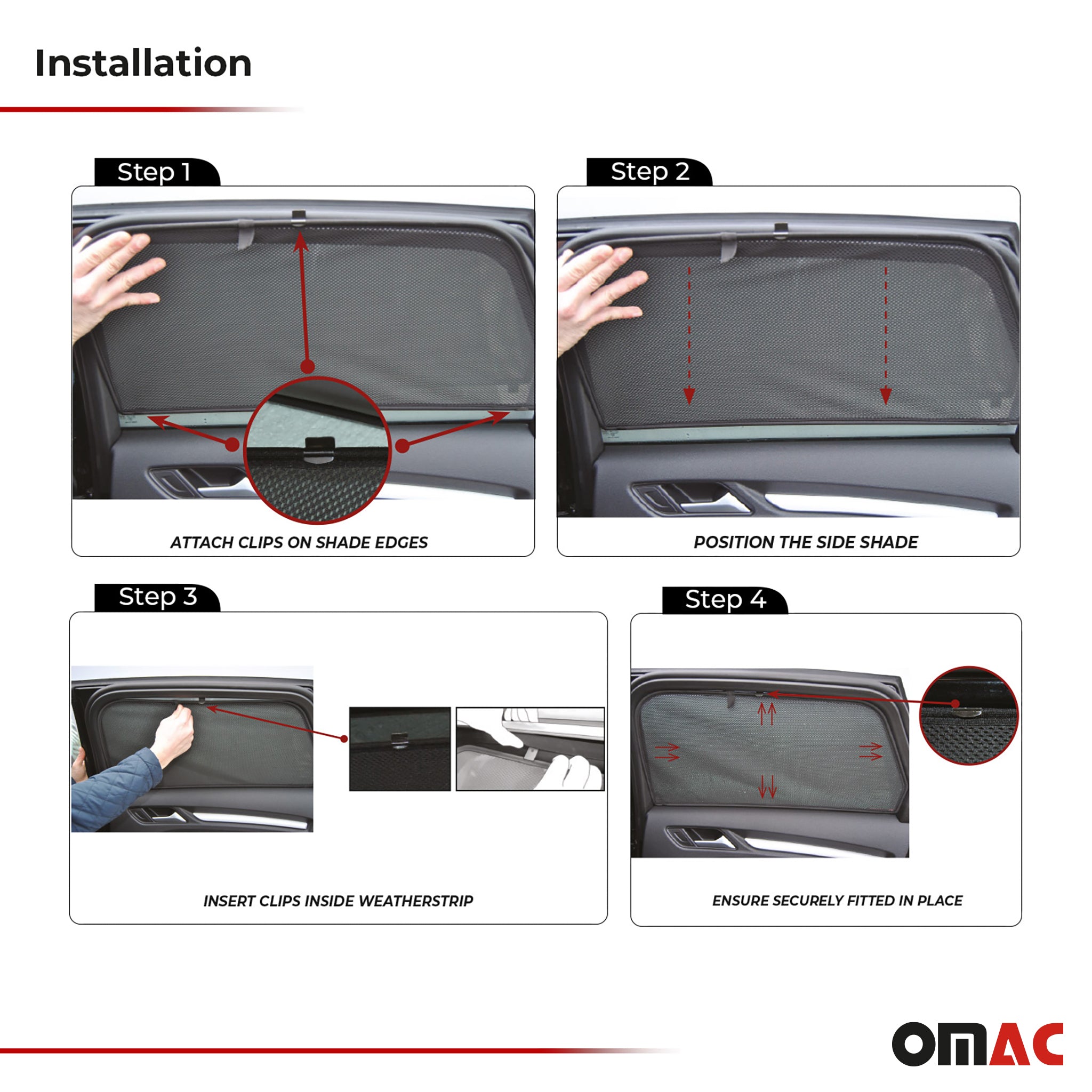 Sonnenschutz Blenden für Ford Focus Turnier 2004-2011 hintere Türen 2tlg