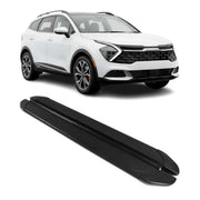 Trittbretter Seitenschweller für Kia Sportage V 2023-2026 Alu Schwarz Bretter 2x