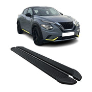 Seitenschweller Trittbretter Schweller für Nissan Juke II 2019-2026 Alu Schwarz