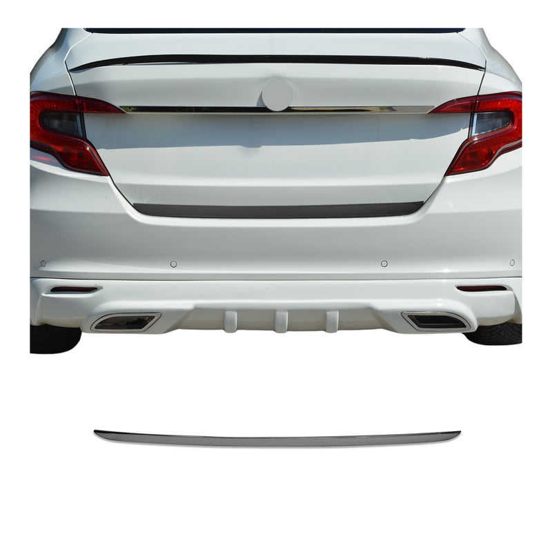 Kofferraumleiste Heckklappe Leiste für Fiat Tipo 2015-2025 Limo Edelstahl Dunkel