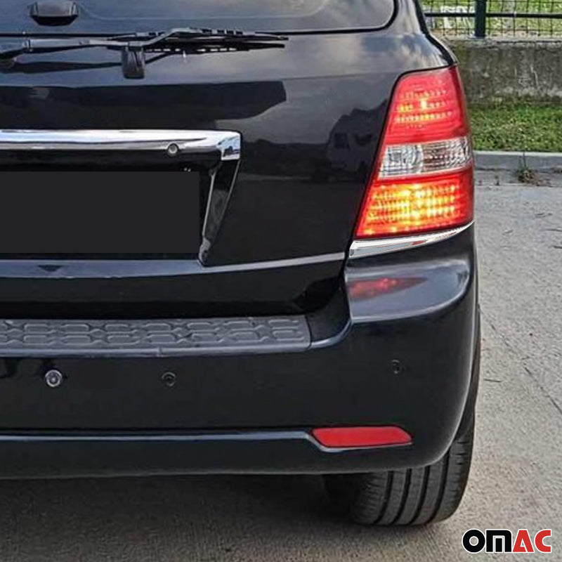 Rücklicht Leisten Heckleuchte für Kia Sorento 2002-2009 Edelstahl Silber 2tlg