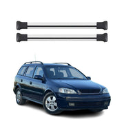 Dachträger Grundtäger für Opel Astra G Kombi 1998-2004 75kg Alu Grau 2 tlg