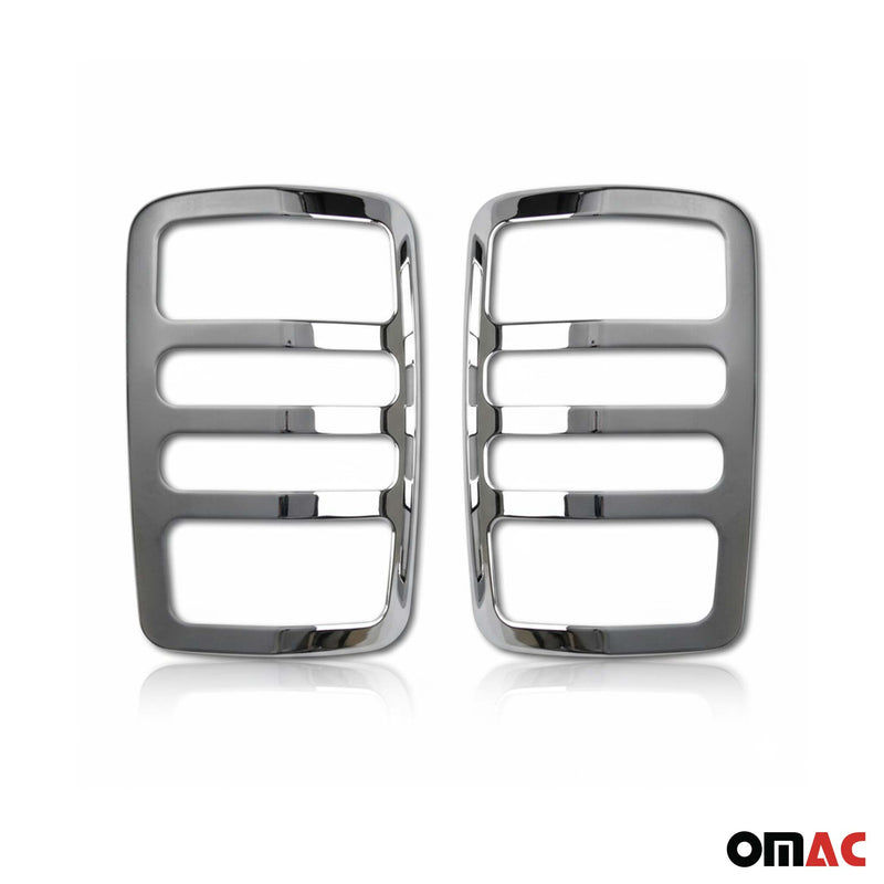 Rücklicht Leisten Heckleuchte für VW Caddy 2003-2014 Edelstahl Silber 2tlg