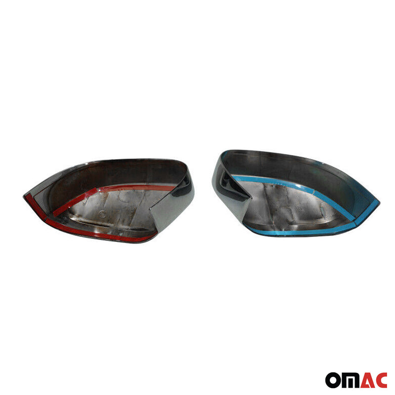 Spiegelkappen Spiegelabdeckung für VW Caddy 2015-2020 Chrom ABS Silber 2tlg