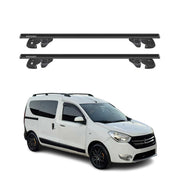 Dachträger Grundtäger für Dacia Dokker 2012-2022 Aluminium 90kg TÜV Schwarz 2tlg