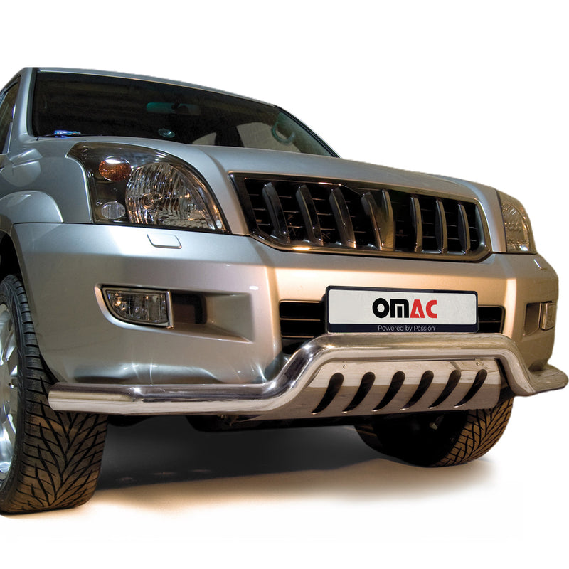 Frontbügelschutz Frontschutzbügel für Toyota Land Cruiser 120 2003-09 ABE Silber