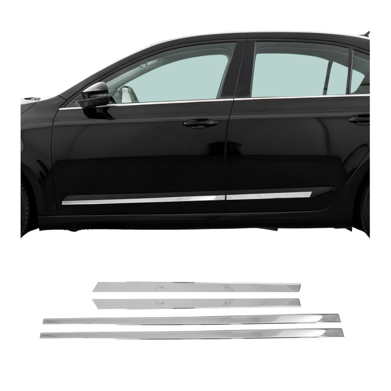 Seitentürleiste Türleisten Türschutzleiste für Skoda Octavia 2012-2021 Chrom 4x