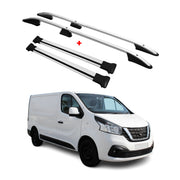 Dachreling + Dachträger für Nissan NV300 2016-2021 Kurzer Radstand Alu Silber 4x