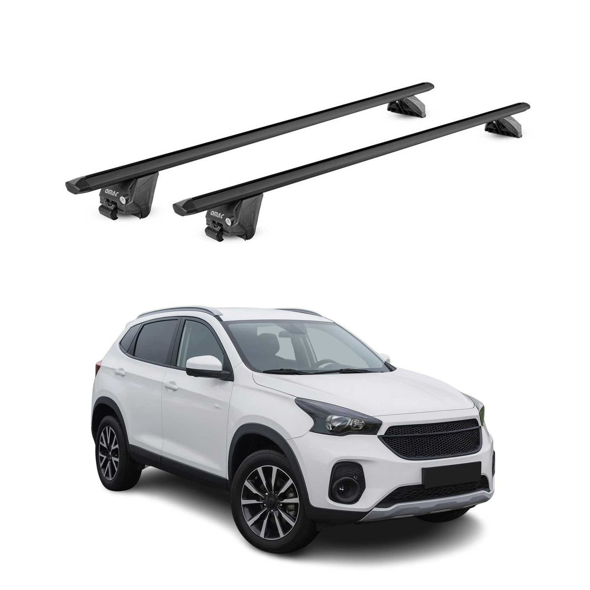 Dachträger Grundtäger für DR 6.0 2021-2026 100kg Aluminium Schwarz 2 tlg ABE