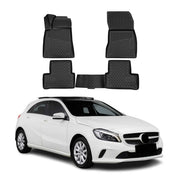 OMAC Fußmatten für Mercedes A Klasse W176 2015-2018 TPE Automatten Schwarz 4tlg