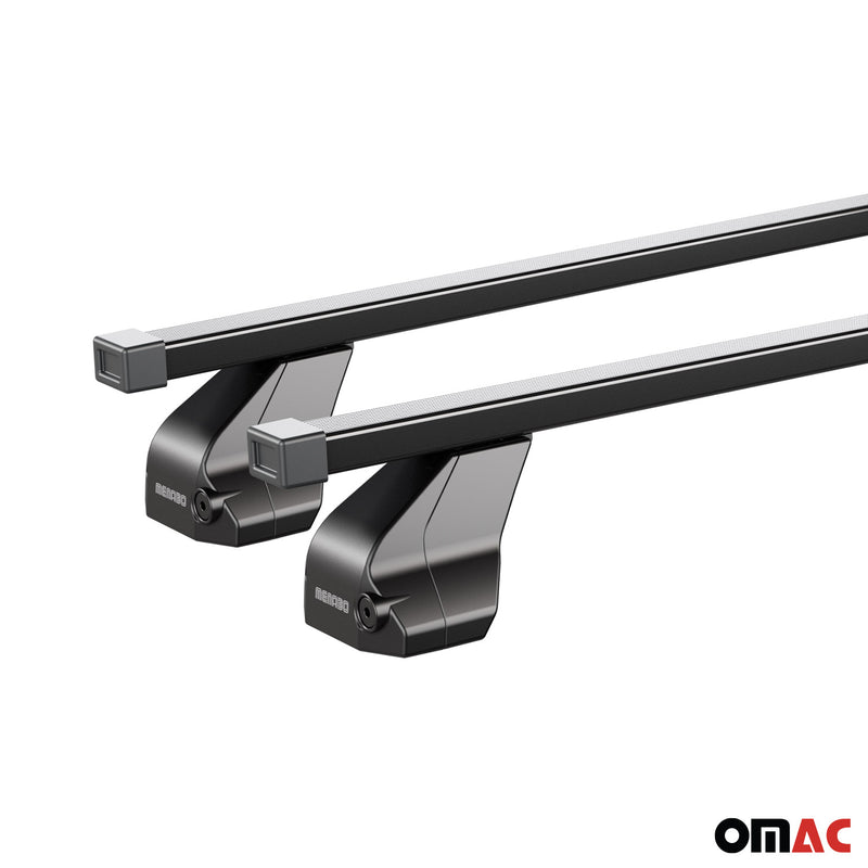 Menabo Stahl Gepäckträger Dachträger für Renault Kangoo Express 1998-08 Schwarz