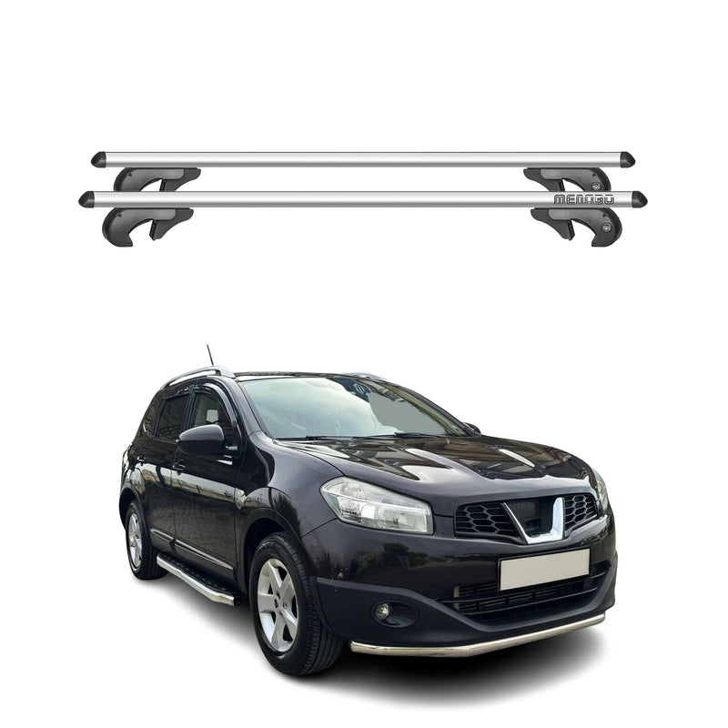 Menabo Dachträger Grundtäger für Nissan Qashqai +2 J10E 2008-2013 90kg Silber 2x