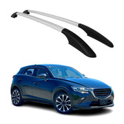 Aluminium Dachreling Relingträger für Mazda CX-3 2015-2021 Silber 2x