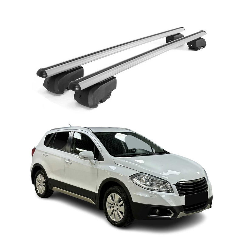 Dachträger Grundtäger für Suzuki SX-4 S-Cross mk2 2013-2021 75kg Alu Silber 2x