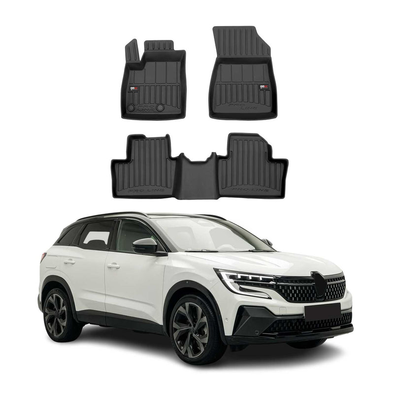 Fußmatten Gummimatten für Renault Austral RHN 2022-2025 Premium Schwarz TPE 3x