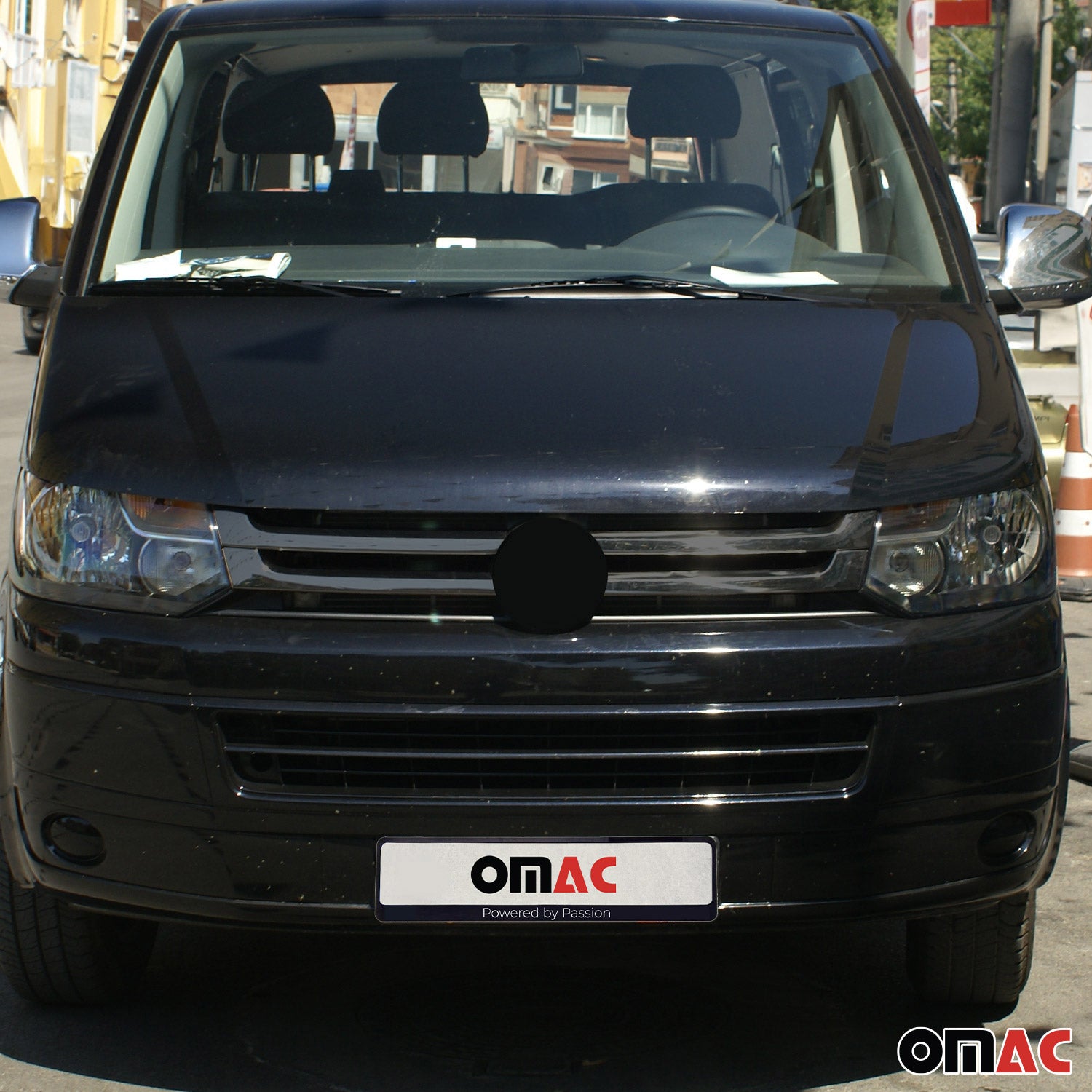 Kühlergrill Leisten Grillleisten für VW T5 2009-2015 Edelstahl Dunkel Chrom 4tlg