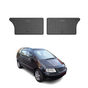 OMAC Gummi Fußmatten für VW Sharan 1995-2010 3.Reihe Gummi TPE Schwarz 2tlg