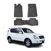 OMAC Gummimatten Fußmatten für Ssangyong Rexton GAB 2002-2021 TPE Schwarz 4x