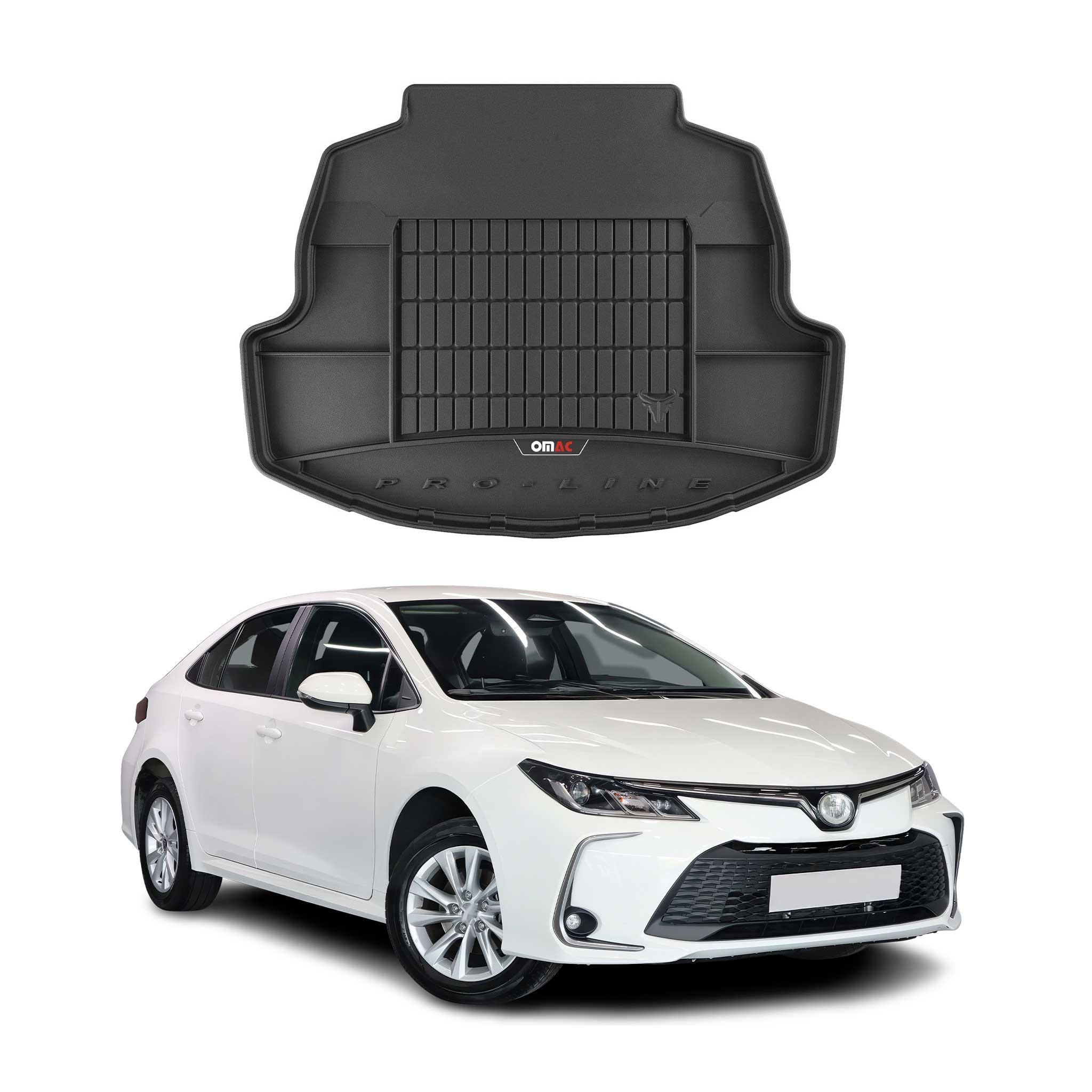 OMAC Gummi Kofferraumwanne für Toyota Corolla Stufenheck 2019-2026 3D TPE