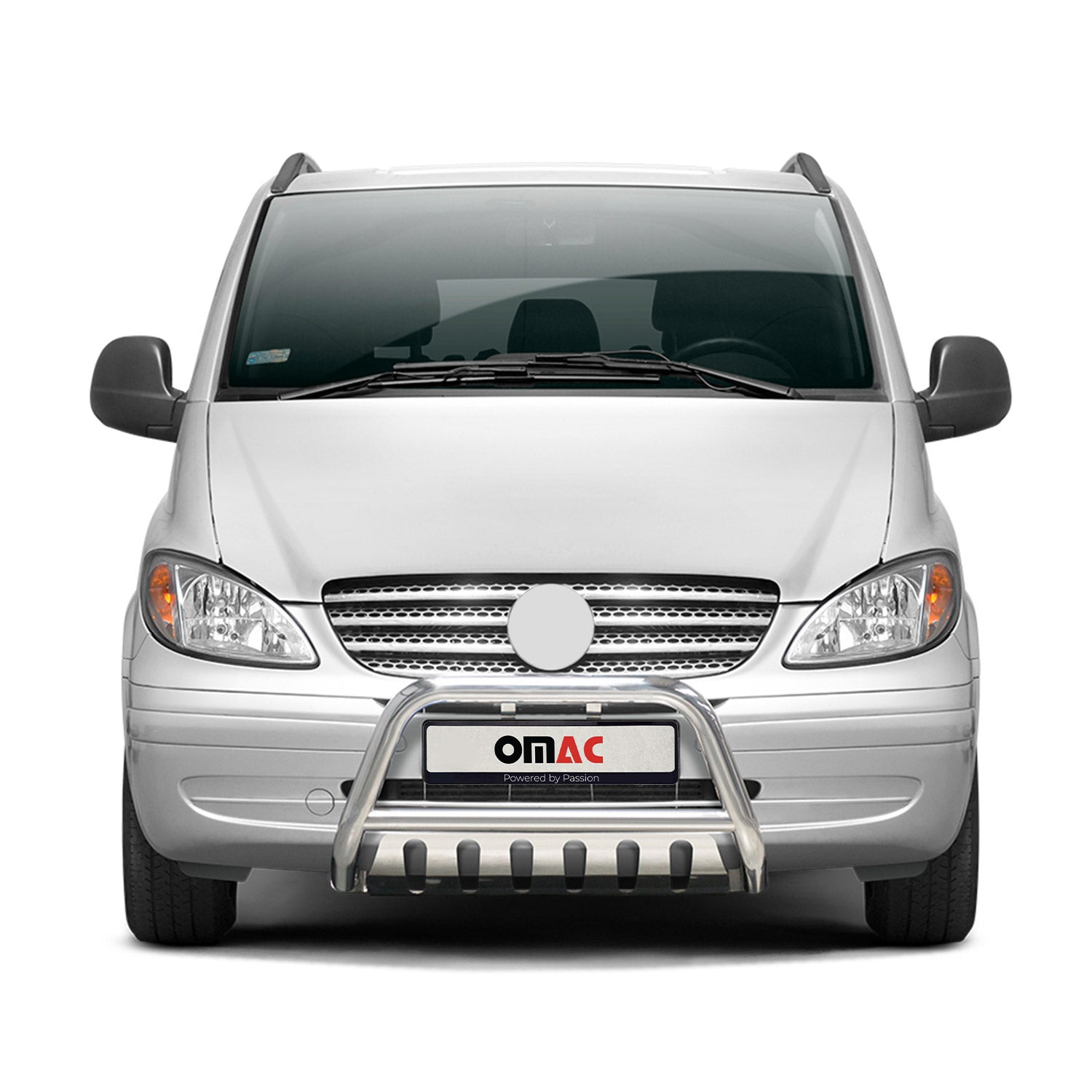 Frontbügel Frontschutzbügel für Mercedes Vito W639 2003-2010 ABE Silber Stahl