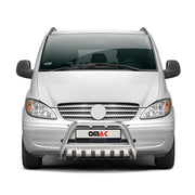 Frontbügel Frontschutzbügel für Mercedes Vito W639 2003-2010 ABE Silber Stahl