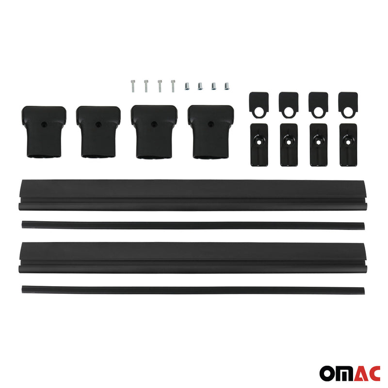 Dachträger Gepäckträger für Jeep Grand Cherokee 1998-2005 Aluminium Schwarz