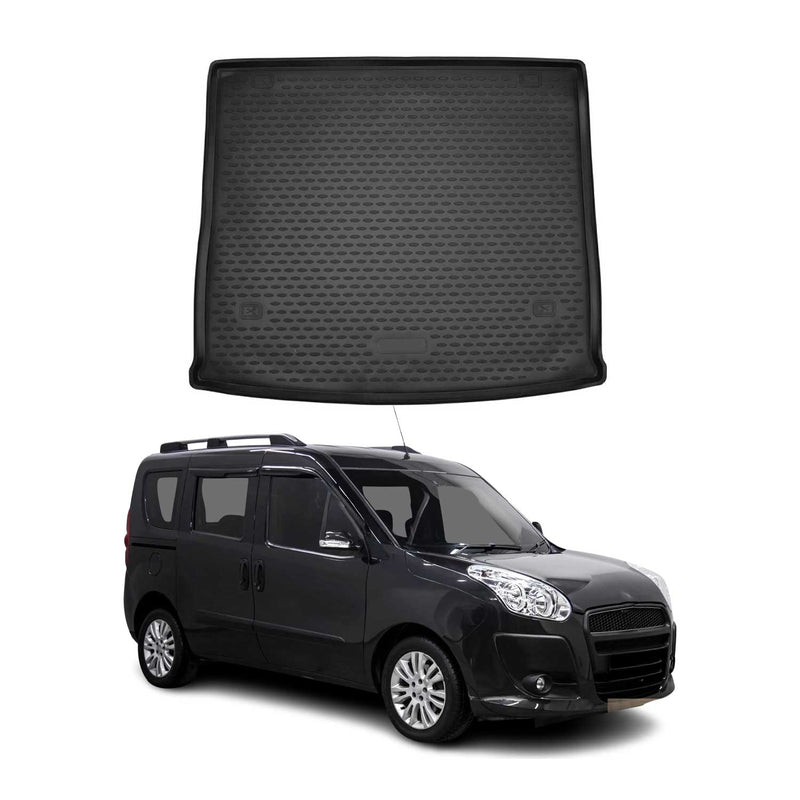 Kofferraummatte Kofferraumwanne für Fiat Doblo Panorama 2015-2021 Gummi TPE