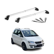 Dachträger Grundtäger für Fiat Idea 2003-2012 100kg Aluminium Grau 2x ABE