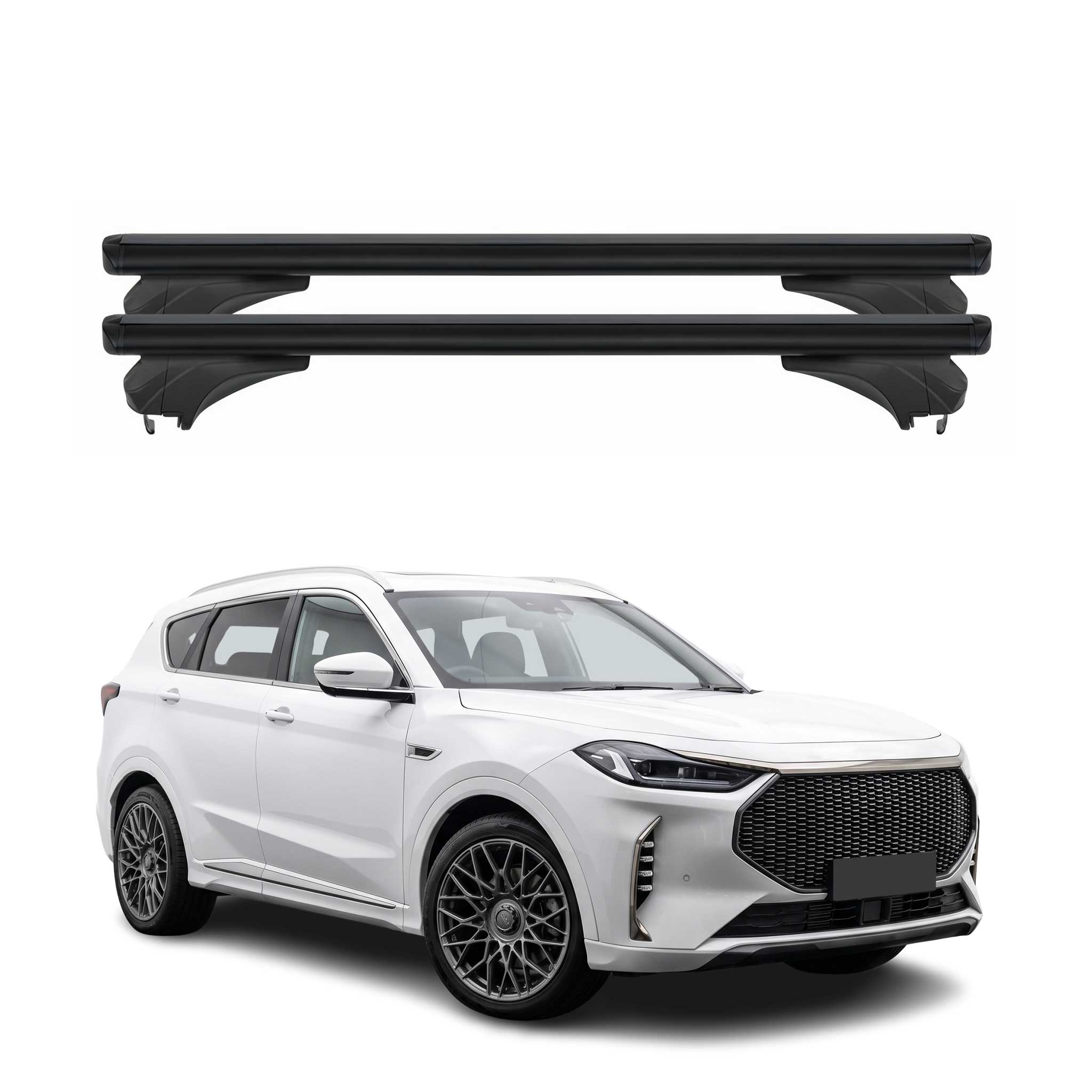 Menabo Dachträger Grundtäger für Sportequipe 7 2023-2026 Aluminium Schwarz 2 tlg