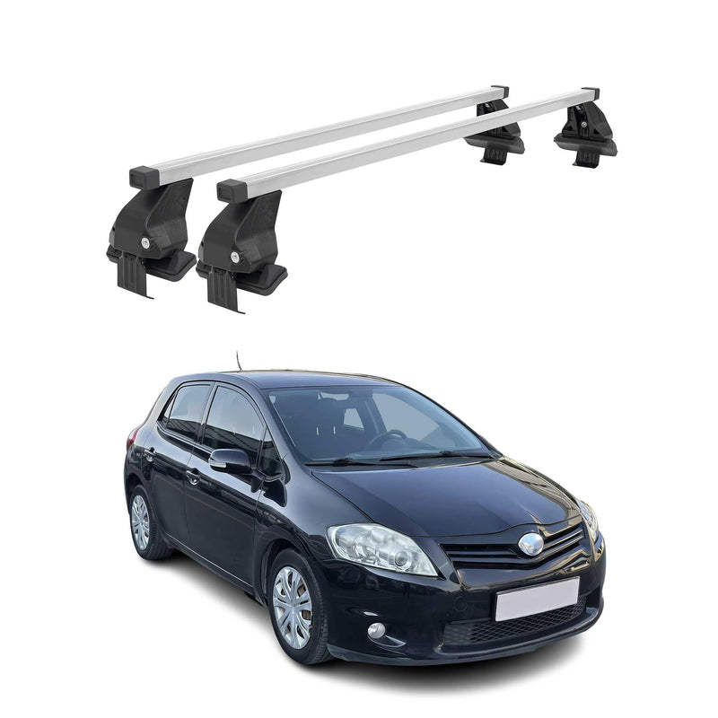 Menabo Dachträger Grundtäger für Toyota Auris mk1 2006-2012 50kg Stahl Silber 2x