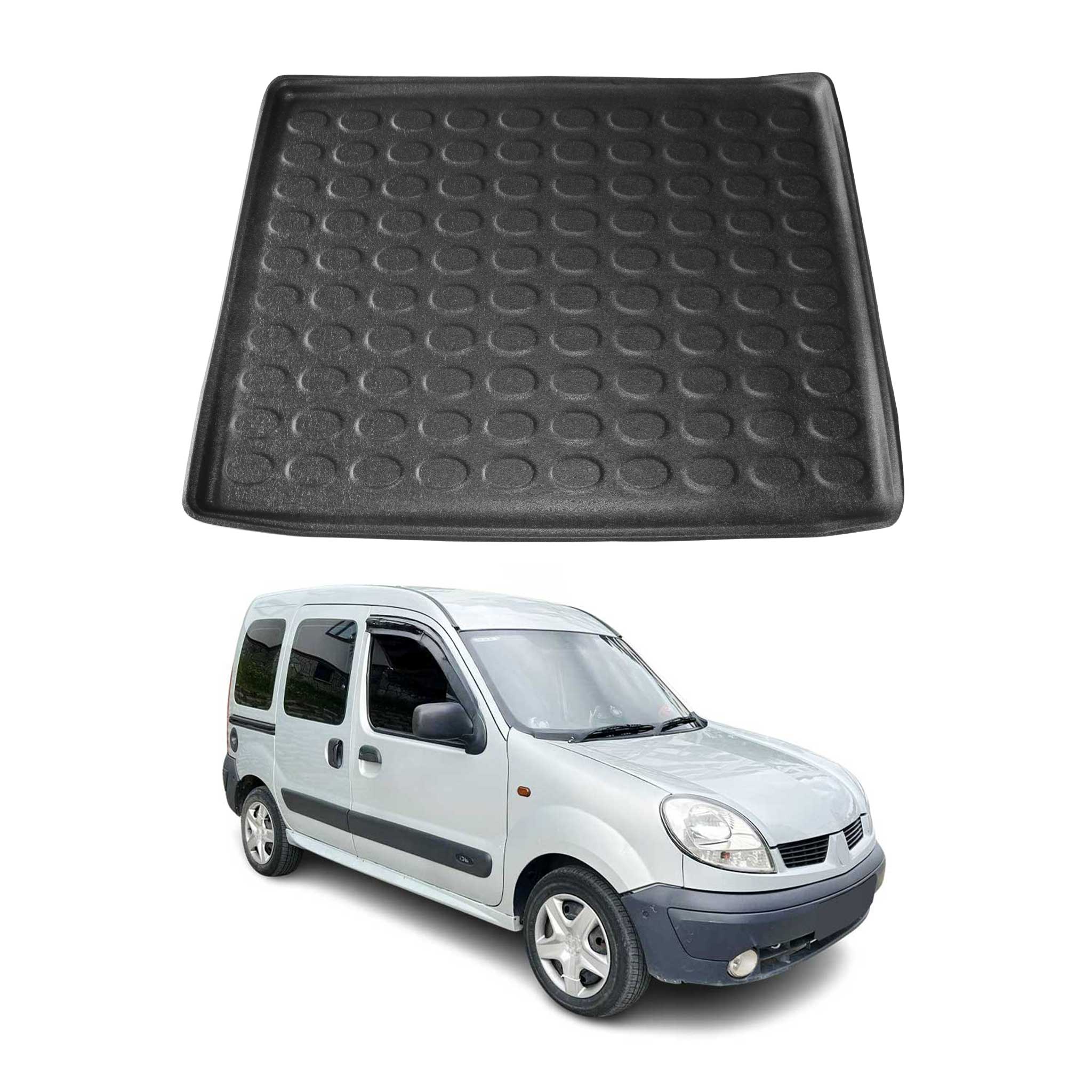 Kofferraumwanne Laderaumwanne für Renault Kangoo 1999-2008 Gummi TPE Schwarz