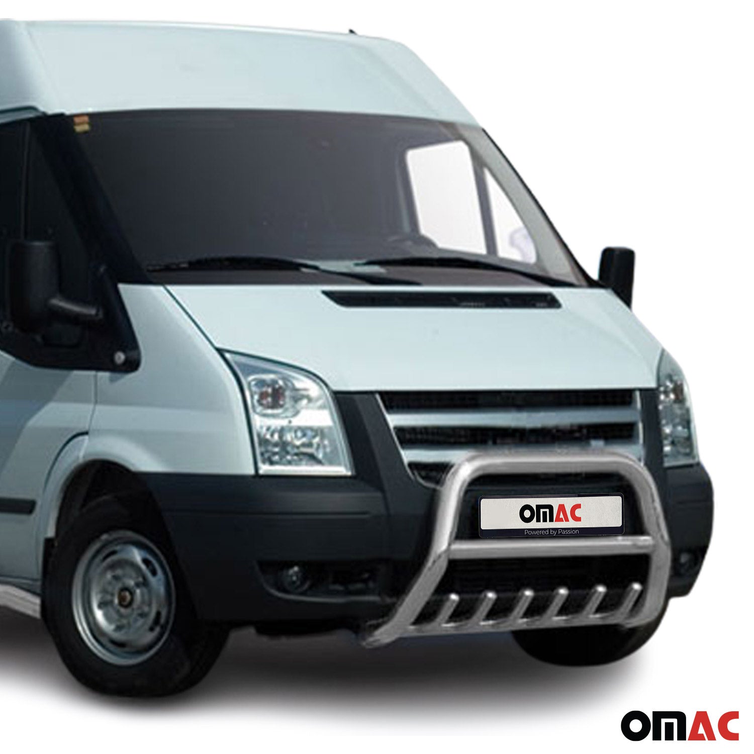 Frontbügel Frontschutzbügel für Ford Transit 2006-2012 mit ABE Rammschutz Silber
